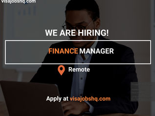 FINANCE MANAGER, REMOTE | WORK FROM HOME