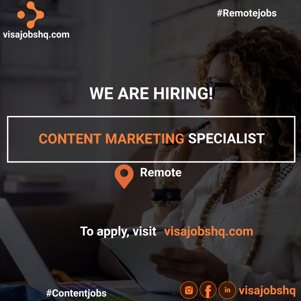 CONTENT MARKETING SPECIALIST REMOTE
