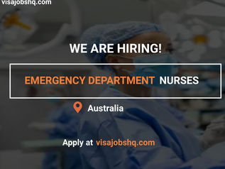 NOW HIRING EMERGENCY DEPARTMENT NURSE IN MELBOURNE, RELOCATE TO AUSTRALIA WITH WORK VISA SPONSORSHIP