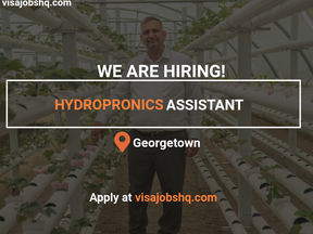 HYDROPONICS ASSISTANT, RELOCATE TO ASCENSION ISLAND NOW WITH SPONSORSHIP AND RELOCATION ASSISTANCE