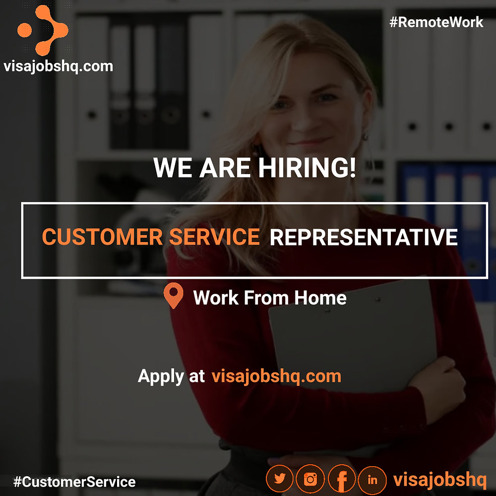 URGENTLY HIRING A CUSTOMER SERVICE REPRESENTATIVE, THIS IS A FULLY ...