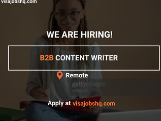 B2B CONTENT WRITER, REMOTE | WORK FROM HOME
