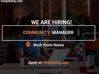 WORK REMOTELY FROM ANY LOCATION AS COMMUNITY MANAGER