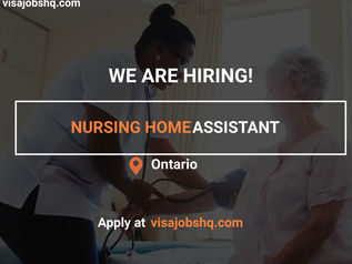 NURSING HOME ASSISTANT, RELOCATE TO CANADA WITH WORK VISA SPONSORSHIP
