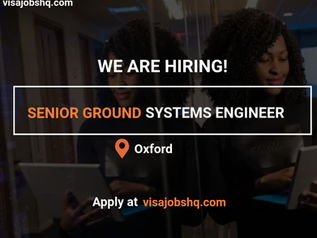 SENIOR GROUND SYSTEMS ENGINEER | VISA SPONSORSHIP TO THE UK IS AVAILABLE | £90,000