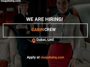CABIN CREW IN DUBAI, RELOCATE TO THE UAE WITH WORK VISA SPONSORSHIP