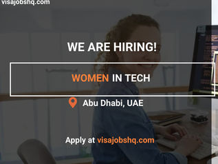 WOMEN IN TECH | RELOCATE TO UAE WITH WORK VISA SPONSORSHIP