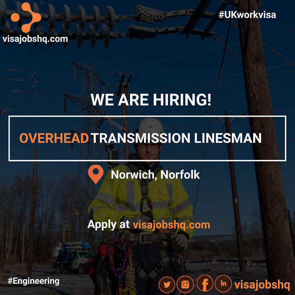 FULLTIME OPPORTUNITY AVAILABLE FOR AN OVERHEAD TRANSMISSION LINESMAN