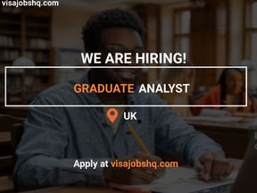 RECRUITING A GRADUATE ANALYST IN LONDON, THIS GRADUATE PROGRAM IN THE UK IS OFFERING VISA SPONSORSHIP