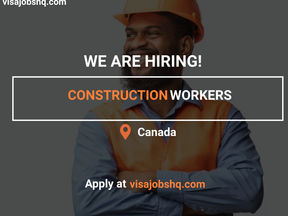 CONSTRUCTION WORKERS NEEDED IN CANADA, WORK VISA (LMIA) SPONSORSHIP AVAILABLE