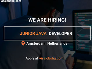 JUNIOR JAVA DEVELOPER IN AMSTERDAM, RELOCATE TO THE NETHERLANDS WITH WORK VISA SPONSORSHIP