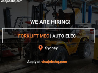 WE ARE LOOKING FOR A FULL-TIME FORKLIFT MECHANIC | AUTO ELECT, $95,000, SPONSORSHIP AVAILABLE