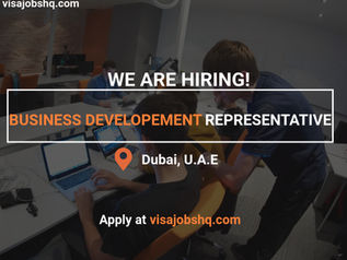GERMAN SPEAKING BUSINESS DEVELOPEMENT REPRESENTATIVE NEEDED IN DUBAI, VISA SPOSNORSHIP IS AVAILABLE