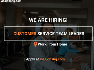 JOIN US AS A CUSTOMER SERVICE TEAM LEADER AND EMPOWER YOUR TEAM TO DELIVER MAGIC, WORK IS REMOTE