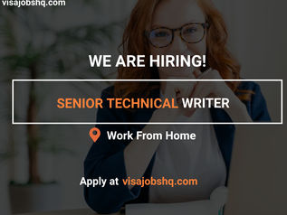 NOW HIRING A SENIOR TECHNICAL WRITER, THIS IS A FULL-TIME REMOTE OPPORTUNITY, APPLY NOW 