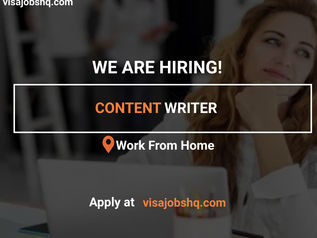 CONTENT WRITER, REMOTE | WORK FROM HOME