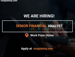 WORK FROM ANYWHERE AS A SR. FINANCIAL ANALYST, APPLY NOW