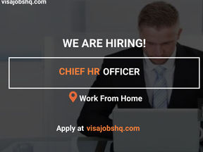 WORK REMOTELY FROM ANY LOCATION AS A CHIEF HR OFFICER, THIS A FULLY REMOTE POSITION