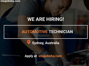AUTOMOTIVE TECHNICIAN IN SYDNEY, $90,000 ANNUALLY | RELOCATE TO AUSTRALIA WITH WORK VISA SPONSORSHIP