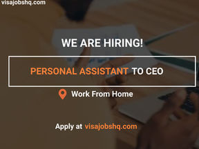 WE ARE HIRING AN EXPERIENCED PERSONAL ASSISTANT TO THE CEO, WORK REMOTELY FROM ANYWHERE IN THE WORLD