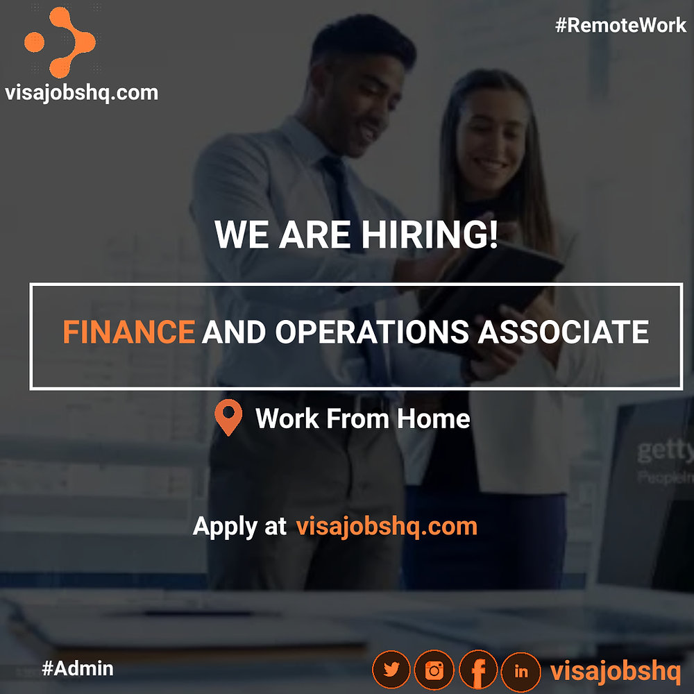 SHARP, ORGANISED AND READY TO ROCK? BE OUR FINANCE & OPERATIONS