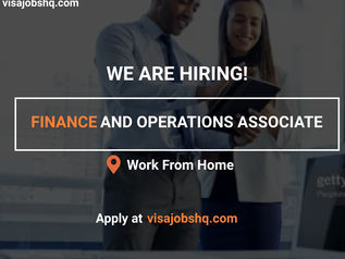 SHARP, ORGANISED AND READY TO ROCK? BE OUR FINANCE & OPERATIONS ASSOCIATE ROCKSTAR! WORK IS REMOTE