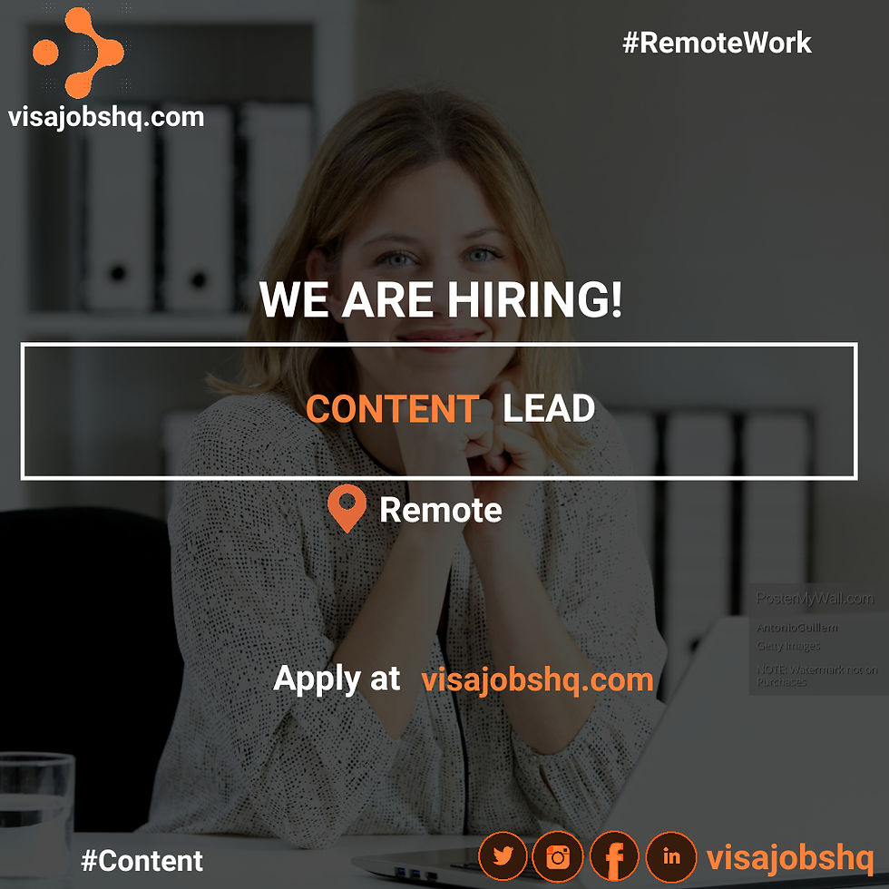 CONTENT LEAD | REMOTE