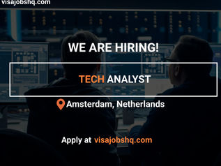 TECH ANALYST IN AMSTERDAM, RELOCATE TO THE NETHERLANDS WITH WORK VISA SPONSORSHIP