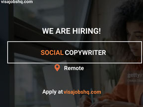 SOCIAL COPYWRITER, WORK FROM HOME