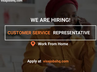 HIRING AN ENTRY-LEVEL CUSTOMER SERVICE REPRESENTATIVE, WORK FROM ANYWHERE IN THE WORLD, $16.50/HOUR