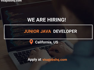 JUNIOR JAVA DEVELOPER IN CALIFORNIA, RELOCATE TO THE US WITH WORK VISA SPONSORSHIP