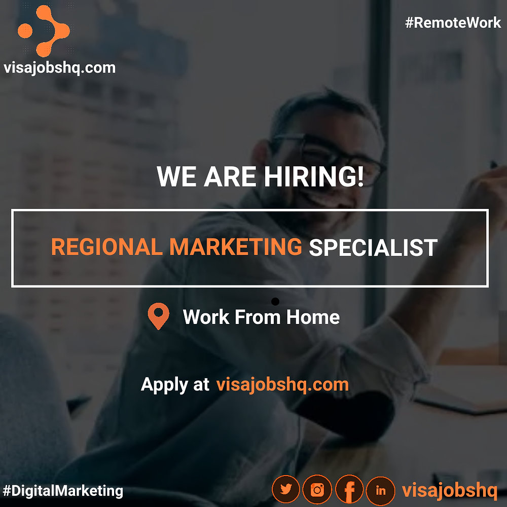 Remote Position Request URGENTLY HIRING REGIONAL MARKETING SPECIALIST, THIS IS A FULLY REMOTE ...