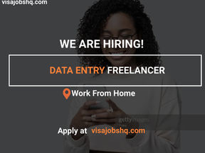 DATA ENTRY FREELANCER URGENTLY NEEDED FOR A FULLY REMOTE POSITION