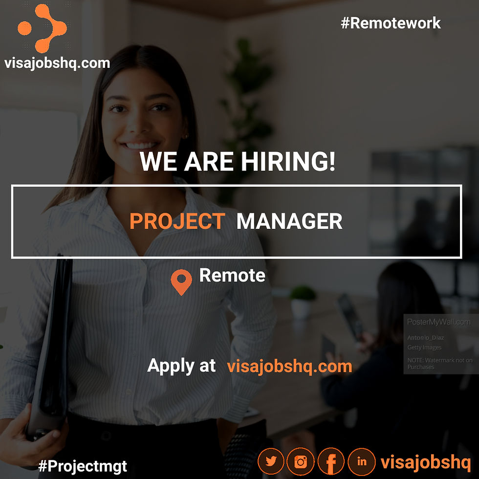 PROJECT MANAGER, FULLY REMOTE | €35,500 - €55,500 ANNUALLY | WORK FROM HOME