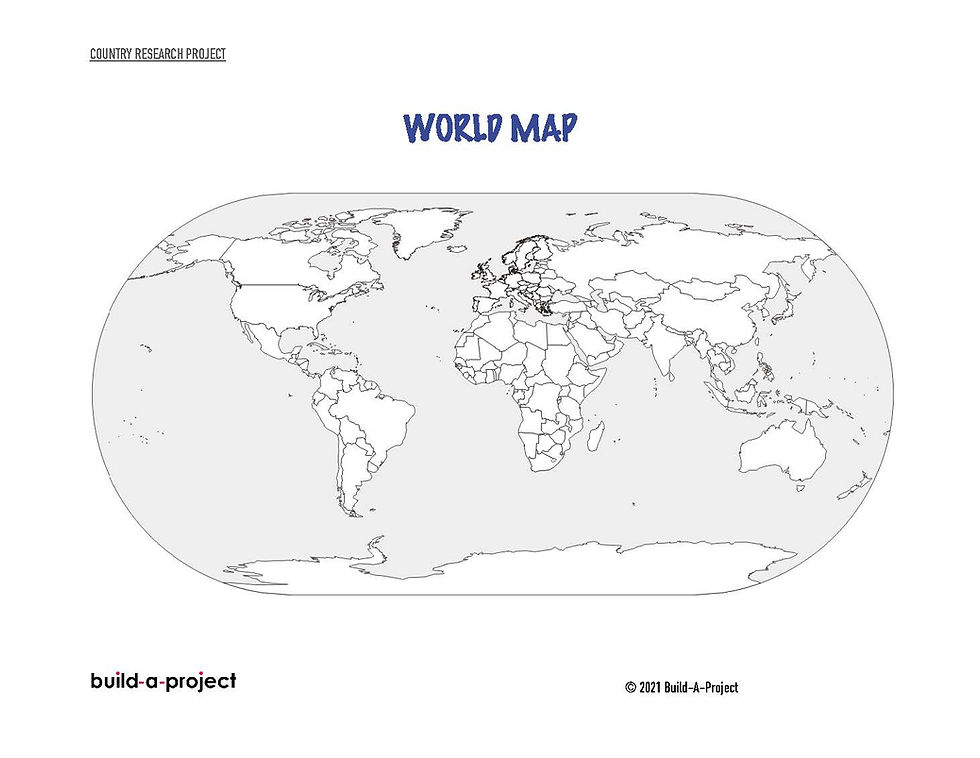 Thumbnail: Country Research Project - K-5th Grade