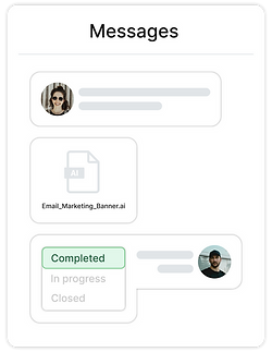 messages widget