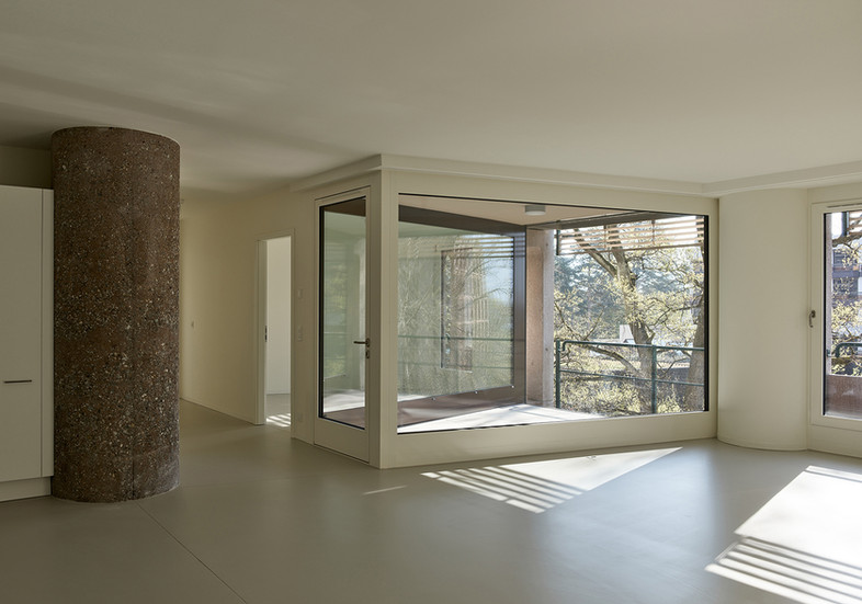 Normandie building Geneva  - interior modular facade