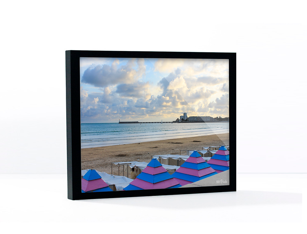 Miniature : Dibond Photo - Les Cabines de la Grande Plage aux Sables d'Olonne