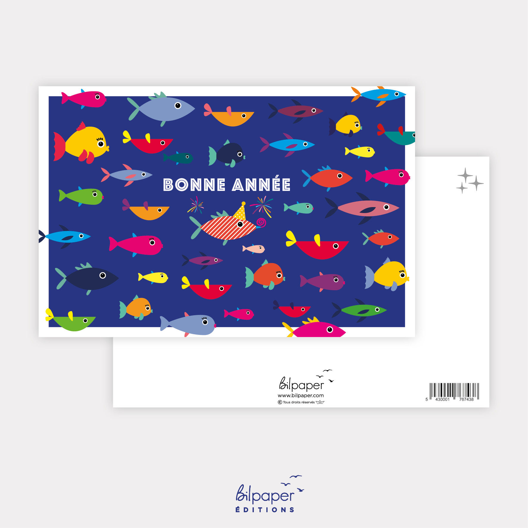 Coll. Bilpaper Carte Voeux Marin - Bonne année