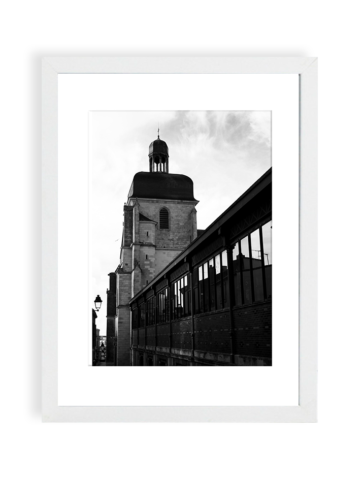 Affiche Photo - Église Notre-Dame-de-Bon-Port et Halles - Les Sables D’Olonne
