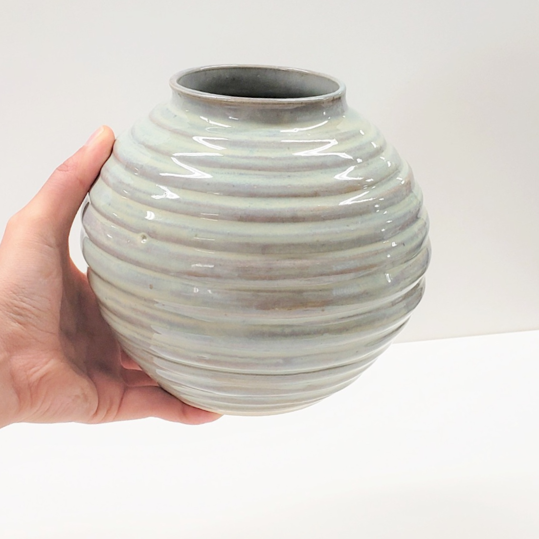 Small Jar with Ridges