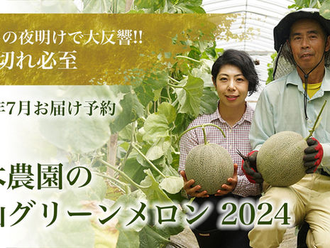 ⭐️すでに6Lサイズは完売!残り50玉限定 ”幻”の大玉メロン「栄木農園の雲仙グリーンメロン」予約販売中!
