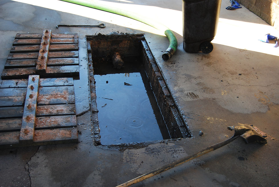 Car Wash Sump Collection Pit