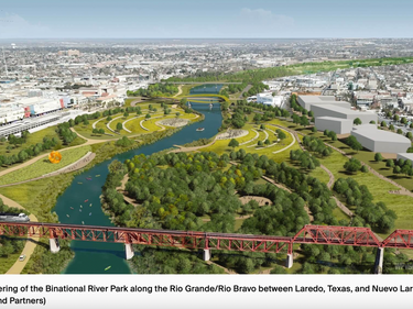 Binational River Park between Texas and Mexico selects designer to create plan