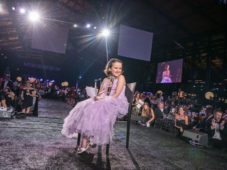 Ava on stage at the ASK Gala 2026