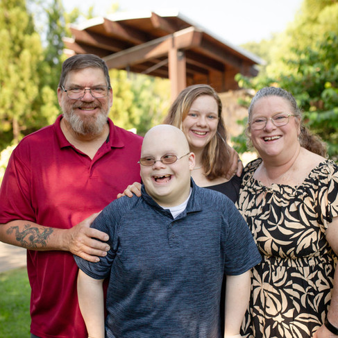 Riley with family