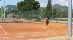 Tournoi WTA de VIC avec Charlene Seateun (29 mondial junior et 300 WTA) et son Entraîneur Franck Marlic