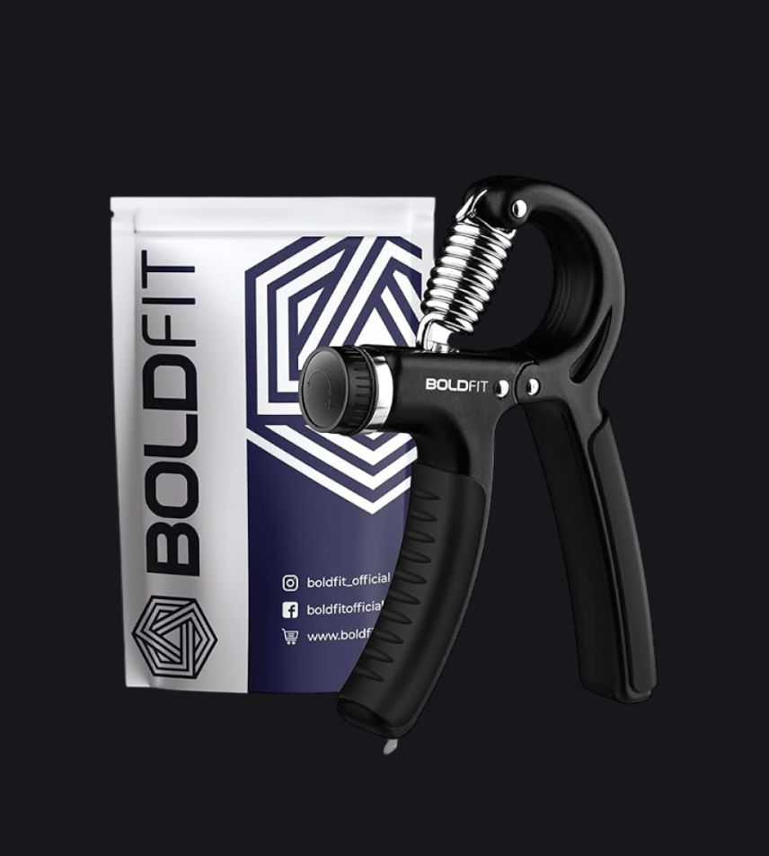 Thumbnail: Boldfit Adjustable Hand Gripper Strengthener ( Black )