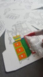 컬러링캡 민화 색칠하기