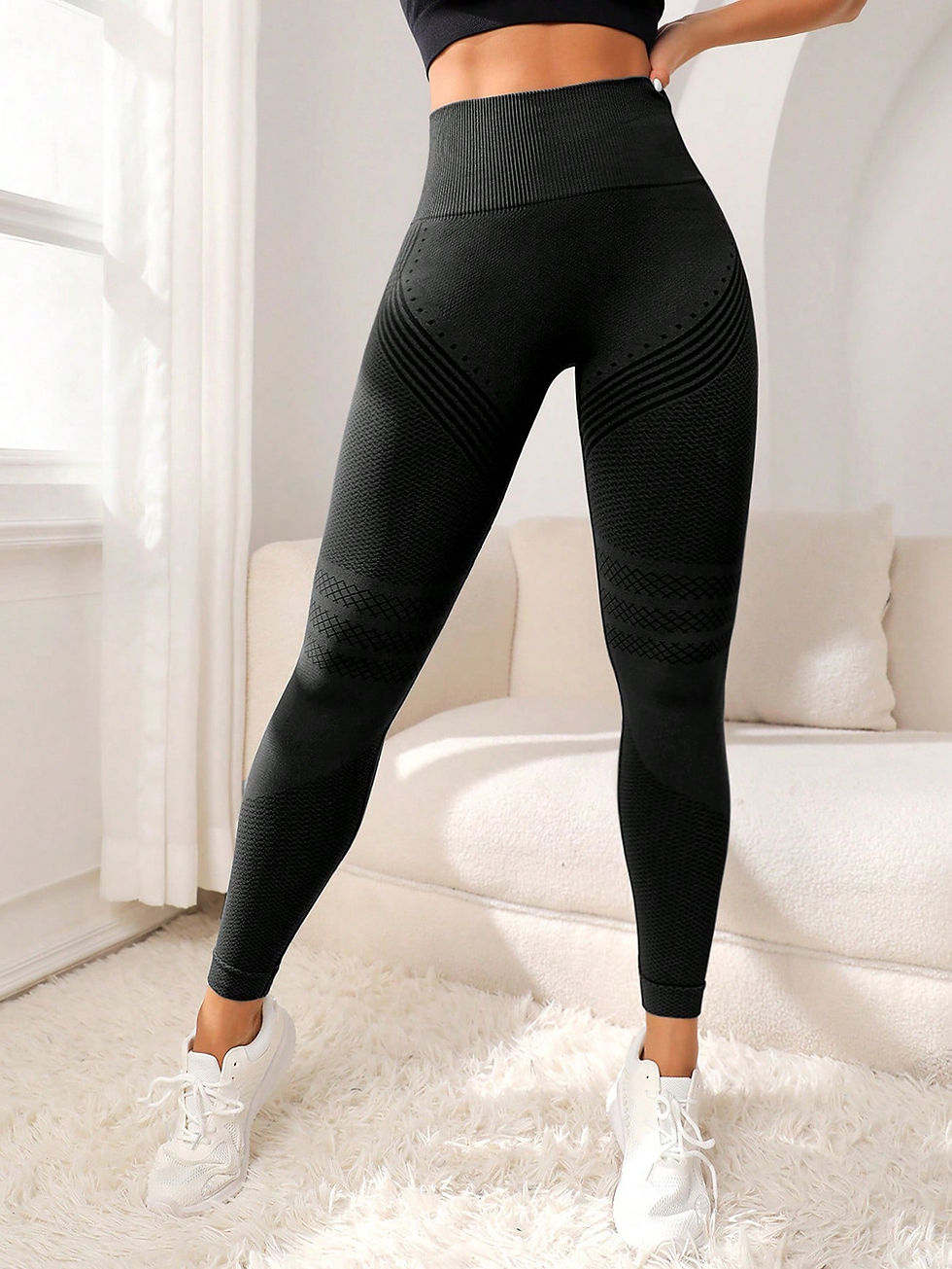 Miniatura: Sports Pants With Sexy Lines Lifting Buttocks Sports Tight Pants Women's High Wa